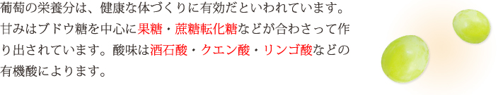 �����̉h�{���́A���N�ȑ̂Â���ɗL�����Ƃ����Ă��܂��B �Â݂̓u�h�E���𒆐S�ɉʓ��E�򓜓]�����Ȃǂ����킳���č��o����Ă��܂��B�_���͎�Ύ_�E�N�G���_�E�����S�_�Ȃǂ̗L�@�_�ɂ��܂��B